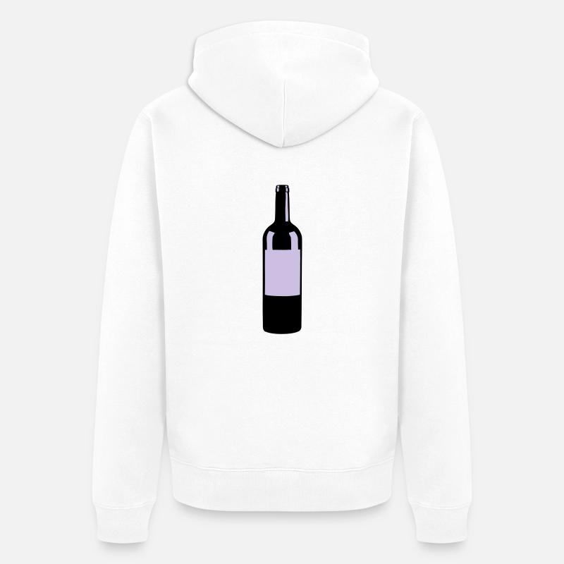 Weinfalsche - Unisex Premium Bio Zip Hoodie - Weiß