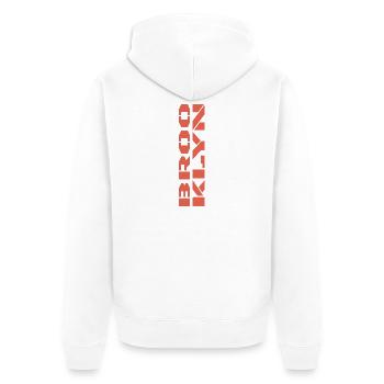 Brooklyn - Veste à capuche bio Premium Unisexe - blanc - Dos - Thijin (182cm)