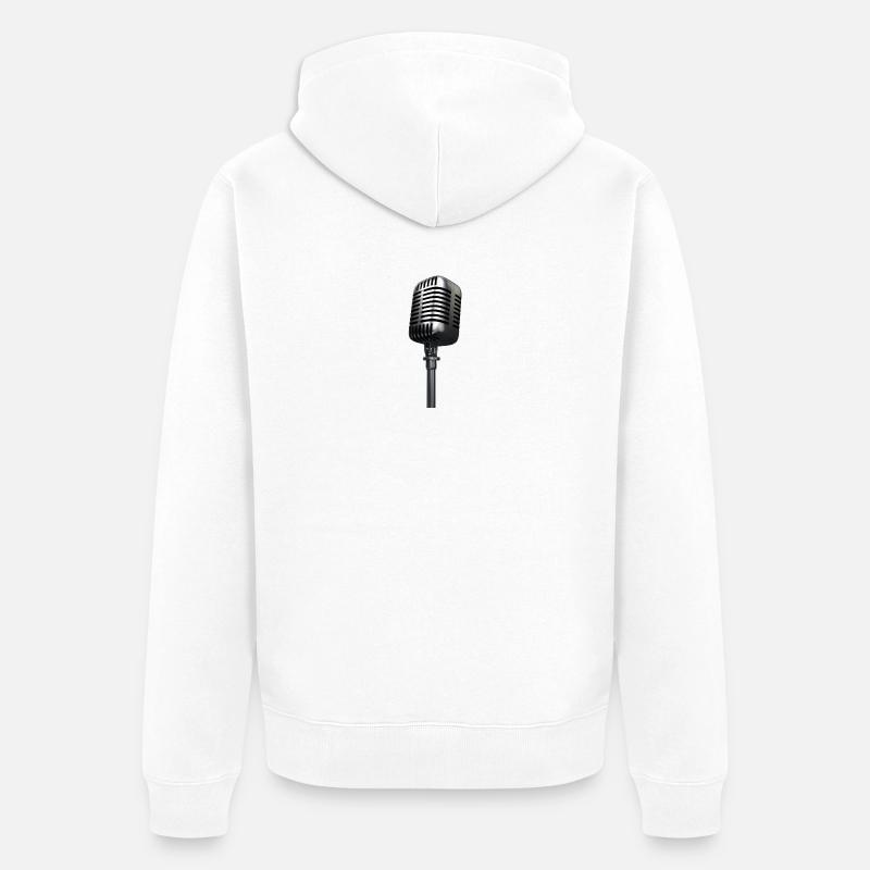 Micro - Veste à capuche bio Premium Unisexe - blanc