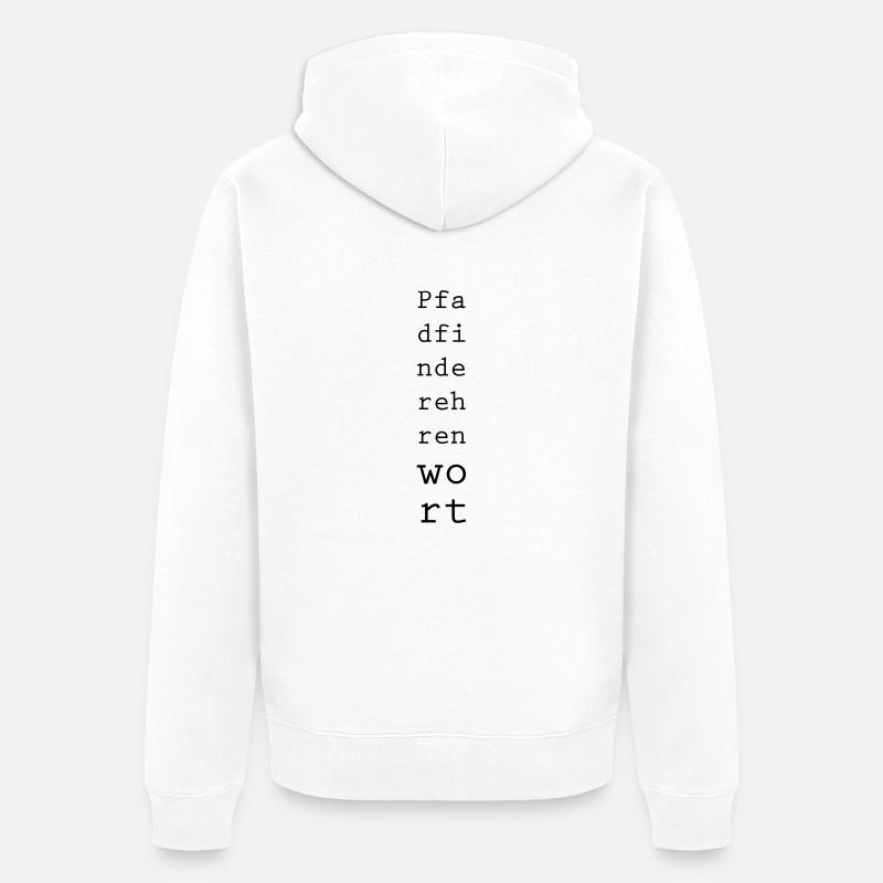 Honneur des Scouts - Veste à capuche bio Premium Unisexe - blanc