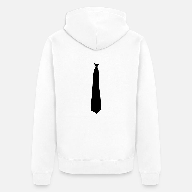 tie - Veste à capuche bio Premium Unisexe - blanc
