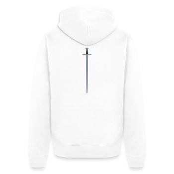 Épée - Veste à capuche bio Premium Unisexe - blanc - Dos - Thijin (182cm)