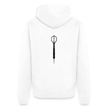 Dart - Veste à capuche bio Premium Unisexe - blanc - Dos - Thijin (182cm)