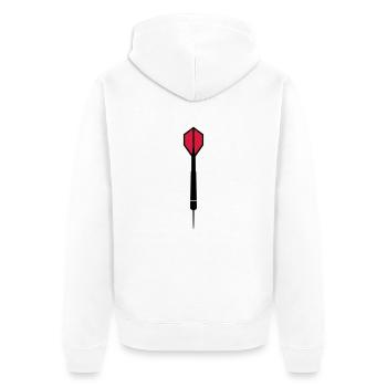 Dart - Veste à capuche bio Premium Unisexe - blanc - Dos - Thijin (182cm)