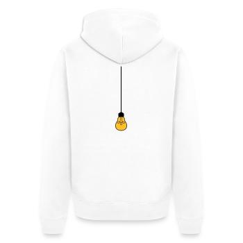 câble de plafond suspendu ampoule lumière id de l'électricité - Veste à capuche bio Premium Unisexe - blanc - Dos - Thijin (182cm)