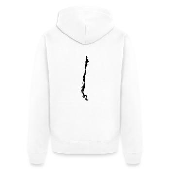 Chile - Unisex Premium Bio Zip Hoodie - Weiß - Hinten - Thijin (182cm)