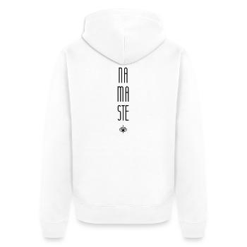Namaste - Veste à capuche bio Premium Unisexe - blanc - Dos - Thijin (182cm)