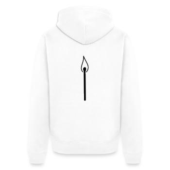 match - Veste à capuche bio Premium Unisexe - blanc - Dos - Thijin (182cm)
