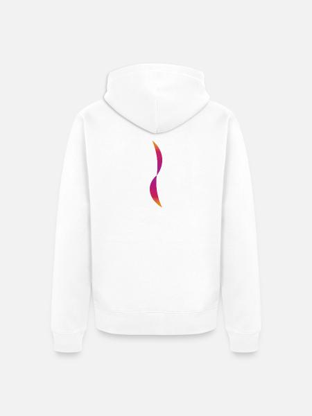 trennen - Unisex Premium Bio Zip Hoodie - Weiß