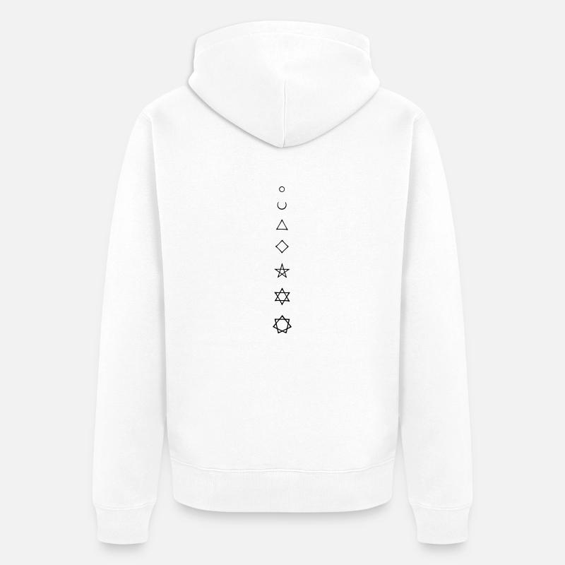 Magic Numbers - Veste à capuche bio Premium Unisexe - blanc