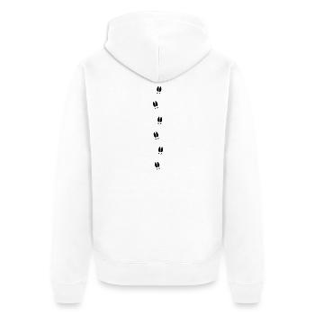 Pistes d'orignaux - Veste à capuche bio Premium Unisexe - blanc - Dos - Thijin (182cm)