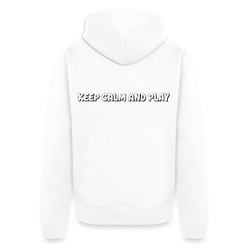 gamer jeux vidéo shirt - Veste à capuche bio Premium Unisexe - blanc - Dos - Thijin (182cm)