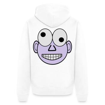 funny face - Veste à capuche bio Premium Unisexe - blanc - Dos - Thijin (182cm)