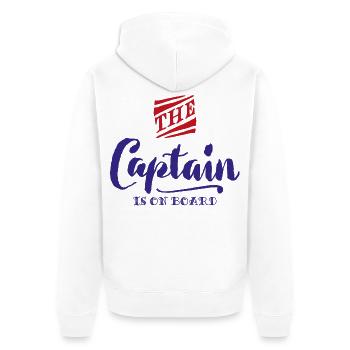 kreuzfahrt - Unisex Premium Bio Zip Hoodie - Weiß - Hinten - Thijin (182cm)