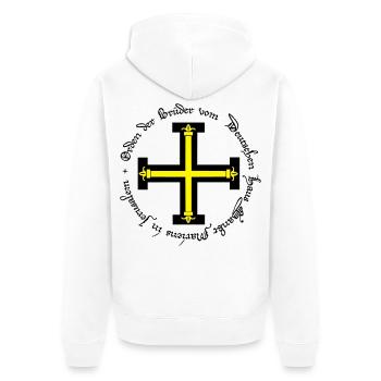Ordre Teutonique - Veste à capuche bio Premium Unisexe - blanc - Dos - Thijin (182cm)
