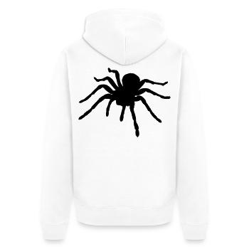 Spinnen (Tiere) - Unisex Premium Bio Zip Hoodie - Weiß - Hinten - Thijin (182cm)