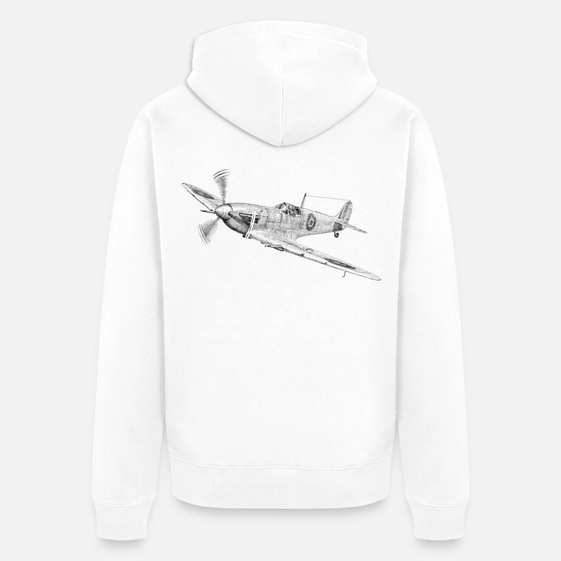 Spitfire - Veste à capuche bio Premium Unisexe - blanc