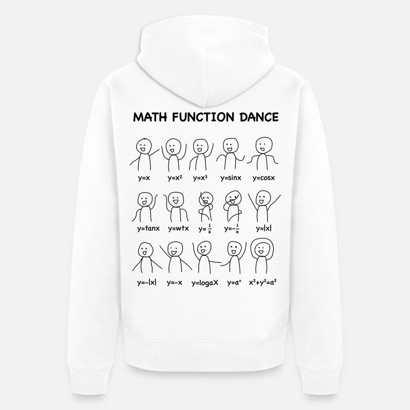 Le (Nerd-shirt) 'Math Fonction Dance' - Veste à capuche bio Premium Unisexe - blanc