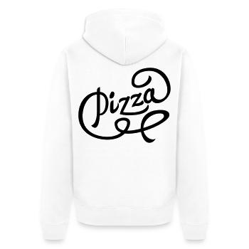 Pizza - Veste à capuche bio Premium Unisexe - blanc - Dos - Thijin (182cm)