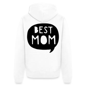 La meilleure maman - La meilleure maman - Maman - Maman - la fête des mères - Veste à capuche bio Premium Unisexe - blanc - Dos - Thijin (182cm)
