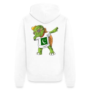 Pakistan tortue tamponnant - Veste à capuche bio Premium Unisexe - blanc - Dos - Thijin (182cm)