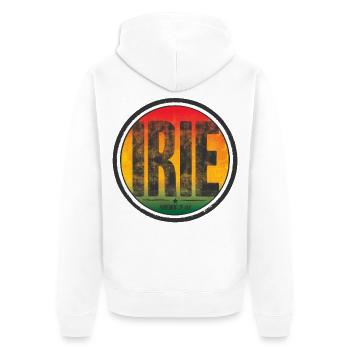 irie - movement of jah - Veste à capuche bio Premium Unisexe - blanc - Dos - Thijin (182cm)