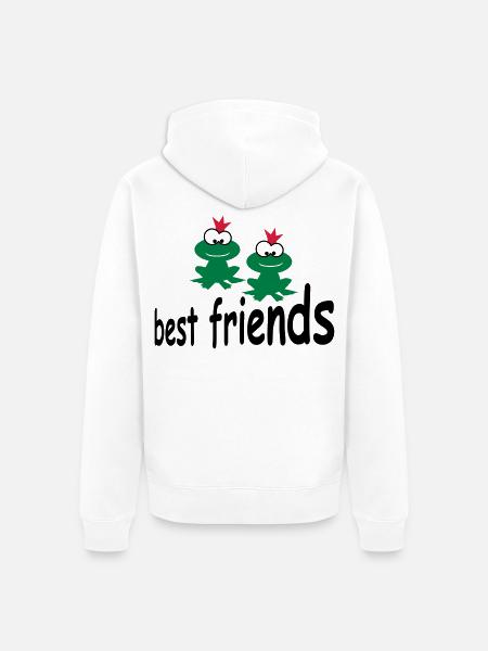 funny - Unisex Premium Organic Zip Hoodie - white