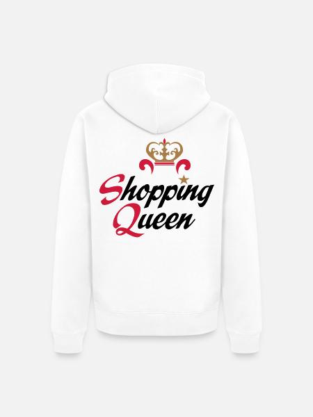 shopping - Unisex Premium Bio Zip Hoodie - Weiß