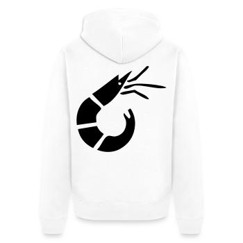 Shrimp - Crab - Shrimp Fishing - Unisex Premium Organic Zip Hoodie - white - Back - Thijin (182cm)