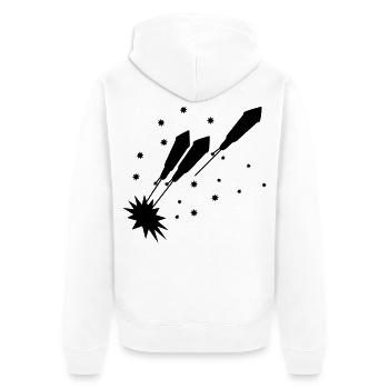 Fusées fusées Nouvel An - Veste à capuche bio Premium Unisexe - blanc - Dos - Thijin (182cm)