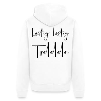 Noël drôle tralalalala - Veste à capuche bio Premium Unisexe - blanc - Dos - Thijin (182cm)
