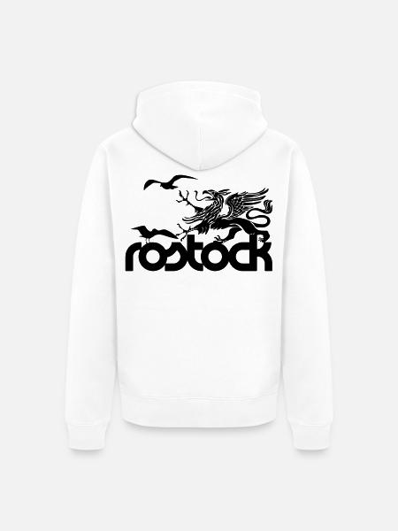 Rostock - Griffon et Seagulls - Veste à capuche bio Premium Unisexe - blanc