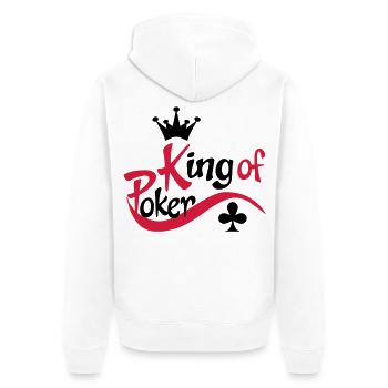 poker - Veste à capuche bio Premium Unisexe - blanc - Dos - Thijin (182cm)