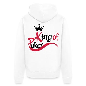 poker - Veste à capuche bio Premium Unisexe - blanc - Dos - Thijin (182cm)