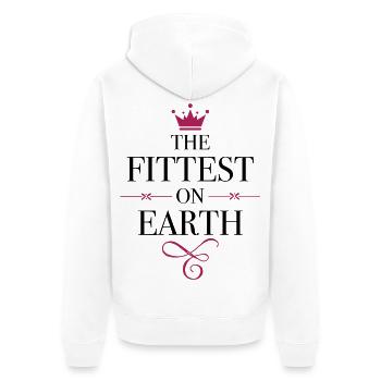 sportif - Veste à capuche bio Premium Unisexe - blanc - Dos - Thijin (182cm)