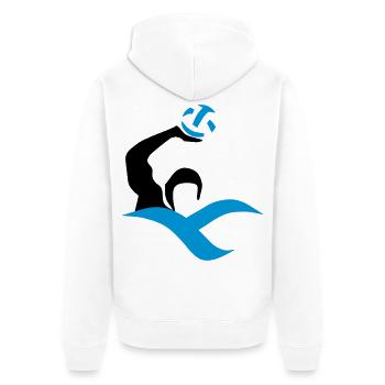 water-polo - Veste à capuche bio Premium Unisexe - blanc - Dos - Thijin (182cm)