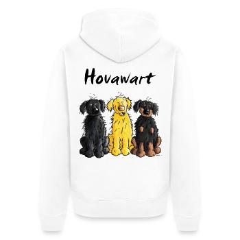 Hovawart – Hovi – Dog – Shirt Design - Unisex Premium Organic Zip Hoodie - white - Back - Thijin (182cm)