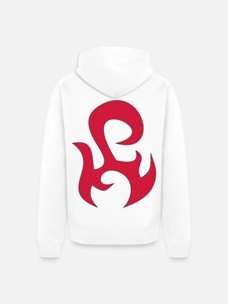 tribal - Unisex Premium Organic Zip Hoodie - white