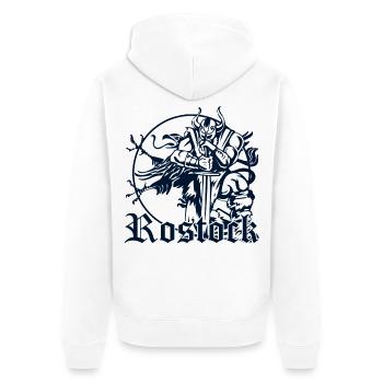 Rostock - Veste à capuche bio Premium Unisexe - blanc - Dos - Thijin (182cm)