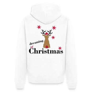Jour de Noël - Veste à capuche bio Premium Unisexe - blanc - Dos - Thijin (182cm)