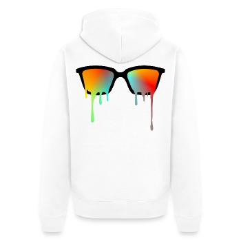 Lunettes de soleil - Veste à capuche bio Premium Unisexe - blanc - Dos - Thijin (182cm)