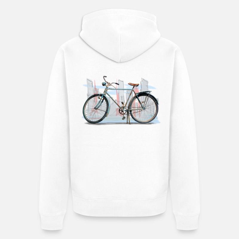 Bicycle - Veste à capuche bio Premium Unisexe - blanc