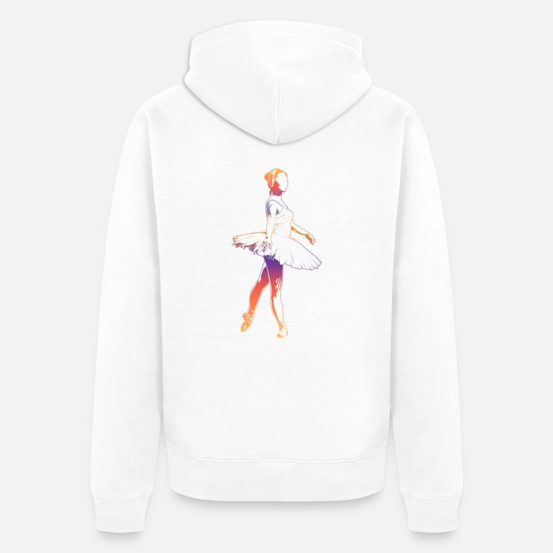 Danse classique - Veste à capuche bio Premium Unisexe - blanc