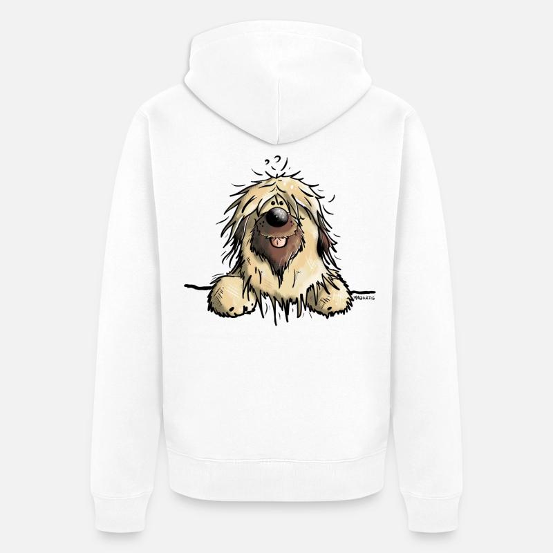 Mignon Briard - Veste à capuche bio Premium Unisexe - blanc