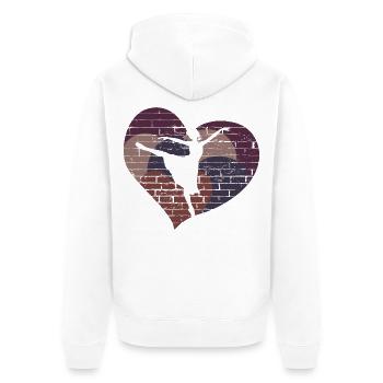 Danseur Danseur - Design - Veste à capuche bio Premium Unisexe - blanc - Dos - Thijin (182cm)