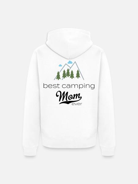 camper - Unisex Premium Organic Zip Hoodie - white