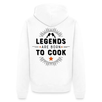 Cuisine - Veste à capuche bio Premium Unisexe - blanc - Dos - Thijin (182cm)