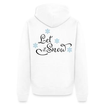 Cadeaux drôles pour Noël - Veste à capuche bio Premium Unisexe - blanc - Dos - Thijin (182cm)