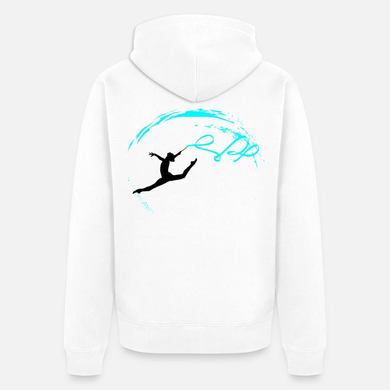 Gymnastics rythmiques - Veste à capuche bio Premium Unisexe - blanc