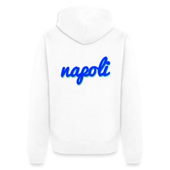 Napoli Italien - Unisex Premium Bio Zip Hoodie - Weiß - Hinten - Thijin (182cm)